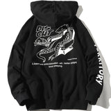 BRUGI DISQUT LAZY LIZARD PRINT PULLOVER HOODIE - boopdo