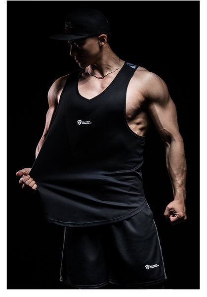 MONSTER GUARDIANS MUSCLE VEST IN BLACK - boopdo