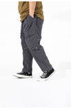 THE ORANGE MAX UNIQKO PLUS SIZE URBAN CLOTHING KNEE ZIPPER CARGO SWEATPANTS - boopdo