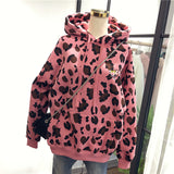 SIMDA LEOPARD HOODIE WITH EMBROIDERY - boopdo