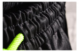 BOOPDO DESIGN LARGE POCKET TRACK PANTS IN BLACK GREEN - boopdo