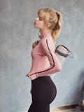 BOOPDO LOLI DESIGN CROPPED TRACKSUIT WITH SIDE STRIPE AND LETTERS DETAIL - boopdo
