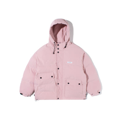 IVORY SWAGGER WOSHIHEC MULTI POCKET STREET CLOTHING HOODED JACKET - boopdo