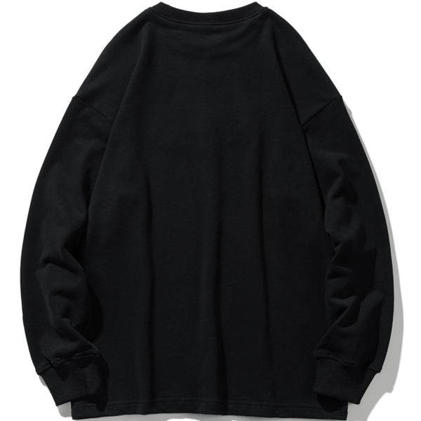 ROYDA MIHDAJ UNIQUE LOGO BOX CREW NECK SWEATSHIRT - boopdo