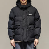 IVORY SWAGGER WOSHIHEC MULTI POCKET STREET CLOTHING HOODED JACKET - boopdo