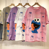 BOOPDO COOKIE MONSTER ALL OVER PRINT T SHIRT - boopdo