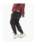 YOPPO EVOLUA MULTI POCKET TAPERED SWEATPANTS IN BLACK - boopdo