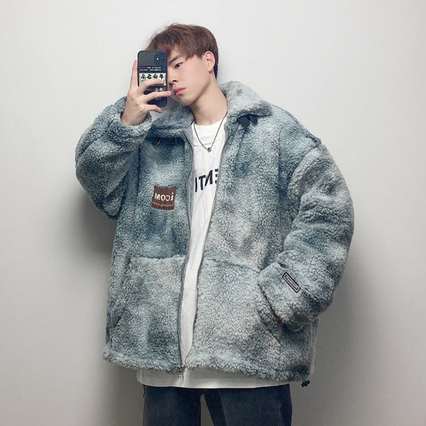 COMU GANJA KOREAN URBAN STYLE WOOLEN THICK JACKET - boopdo