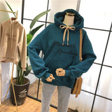 SIMDA MINIMAL DESIGN RELAXED HOODIE - boopdo