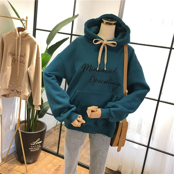 SIMDA MINIMAL DESIGN RELAXED HOODIE - boopdo