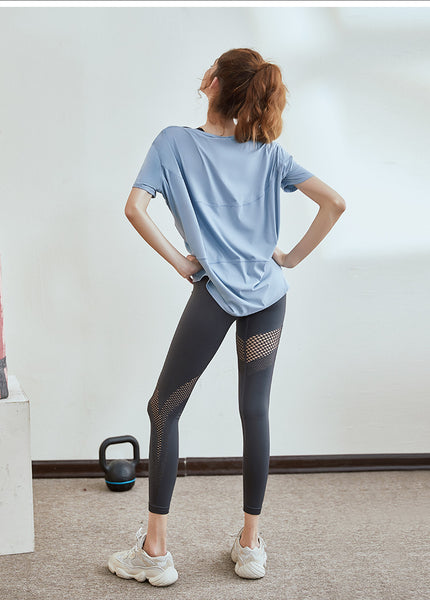 BOOPDO LOLI DESIGN MESH PANEL DETAIL LEGGINGS - boopdo
