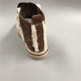 BOOPDO DESIGN HIGH TOP TRAINERS WITH FAUX FUR LINE DESIGN - boopdo