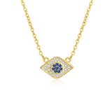 LITTLE JOYS 18K GOLD EVIL EYES DROP NECKLACE WITH CRYSTAL DETAIL - boopdo