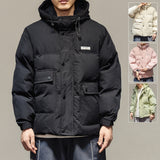 IVORY SWAGGER WOSHIHEC MULTI POCKET STREET CLOTHING HOODED JACKET - boopdo