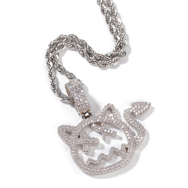 TUG WILLIA CARTOON LITTLE DEVIL CHAIN COPPER NECKLACE - boopdo