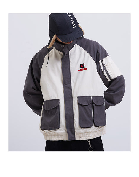 POLAZO BEEDEE HIGH NECK CASUAL STREET WEAR CASUAL WINDBREAKER JACKET - boopdo