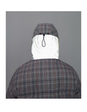 ZAHARA JAMAC PLAID BASIC DESIGN COTTON BOMBER JACKET - boopdo