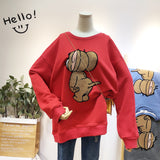 BOOPDO DESIGN JERRY EMBROIDERY RELAXED SWEATSHIRT - boopdo