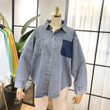 SIMDA DENIM WESTERN SHIRT - boopdo