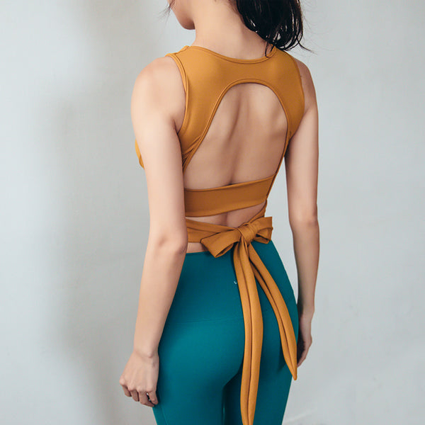 UIMIO TIE BACK DETAIL SLINKY CROP TOP - boopdo