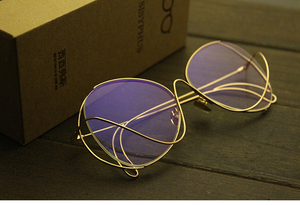 SISYPHUS RONGHAO TRANSPARENT HIPSTER SUNGLASSES - boopdo