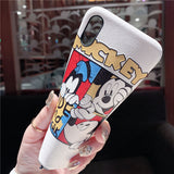 PUPPY AND MOUSE HIDE SQUEAK CARTOON EMBOSSED APPLE IPHONE CASES - boopdo