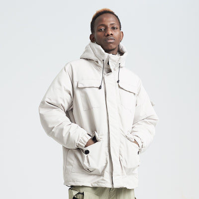 SHOTE SINN HE ON THE EDGE JAPANESE DESIGN REED HOODED JACKET - boopdo