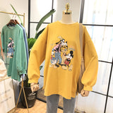 SIMDA LONGLINE SWEATSHIRT WITH DISNEY PRINT - boopdo