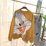 SIMDA LARGE BUGS BUNNY PRINT SWEATSHIRT - boopdo