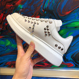 ALISANDRO MOQUEN MCKUN LEATHER CHUNKY SOLE UNISEX SNEAKER WITH RIVETS