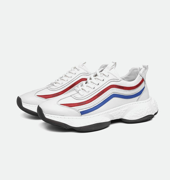 FAMAN MULTI 3 STRIPE TRAINERS - boopdo