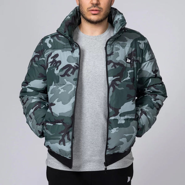 MUSCLE RANGER KING CAPTAIN GYM STYLE CAMO THICK TRAINING JACKET - boopdo
