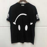 ESSENTIX NICO SMILEY FACE PRINT UNISEX BASIC T SHIRTS - boopdo
