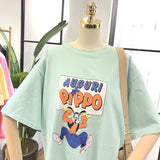 SIMDA OVERSIZED T SHIRT WITH GUFI PRINT - boopdo