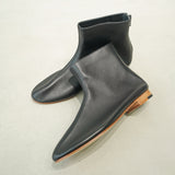 SIGERDORI DESIGN SOFT LEATHER FLAT ANKLE BOOTS - boopdo