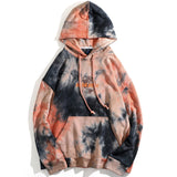 ANDERARDI GLOBAL WORLD MAP LOGO BOX PRINT TIE DYE HOODIE SWEATSHIRT - boopdo