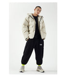 IVORY SWAGGER WOSHIHEC MULTI POCKET STREET CLOTHING HOODED JACKET - boopdo