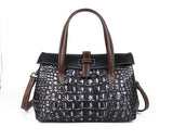 CAPRINOLA EMBOSSED CROCODILE LEATHER HANDBAGS - boopdo