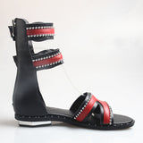 PROVA PERFETTO HUFFO WOFO OPEN TOE HIGH TOP ROMAN SANDALS - boopdo