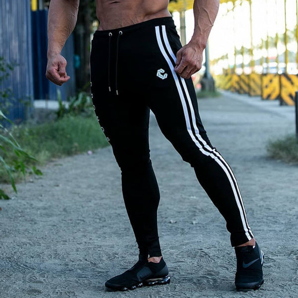 GYMMER MUSCLE BROS LOS ANGELES FITNESS RUNNING SWEATPANTS - boopdo