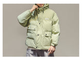 IVORY SWAGGER WOSHIHEC MULTI POCKET STREET CLOTHING HOODED JACKET - boopdo