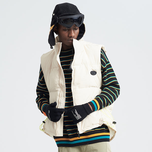 SHOTE SINN HE ON THE EDGE DESIGN TURTLENECK THICK WAISTCOAT - boopdo