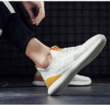 FAMAN COLOR BLOCK KNITTED TRAINERS - boopdo
