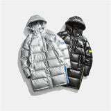 THE LEMEX ARTPOR DIGINA OVER THE KNEE THICK DOWN JACKET WITH HOODIE - boopdo