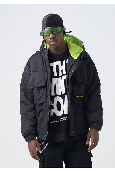 ZHOTE SWAGGER AZZE COTTON HOODED JACKET - boopdo