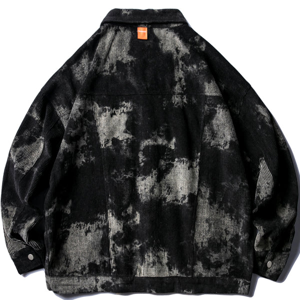 MAOQIAOYI QIAOYT CORDUROY TIE DYED JACKET - boopdo