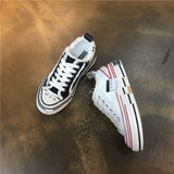 LUXE SEVEN DESIGN RETRO TRAINERS WITH CHUNKY SOLE - boopdo