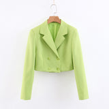 BOOPDO FRENCH DESIGN SUIT JACKET IN GREEN - boopdo