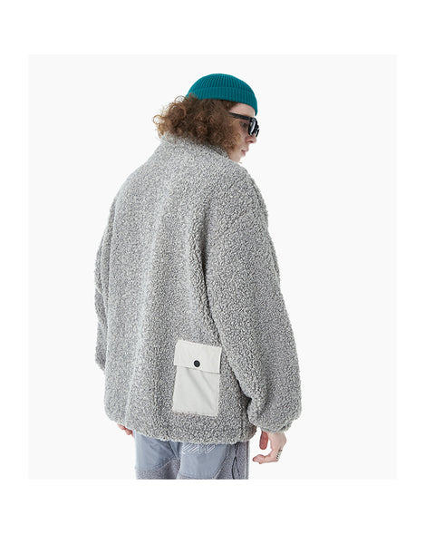 FOROZA RONDI BEEDEE FAUX FUR FULL ZIP CARDIGAN - boopdo
