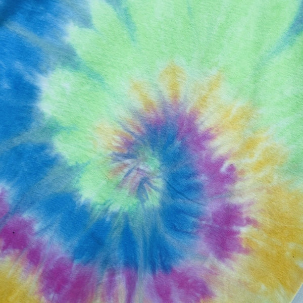 TRISTA DELAIDE TIE DYED RAINBOW SMILEY FACE BASIC UNISEX T SHIRTS - boopdo
